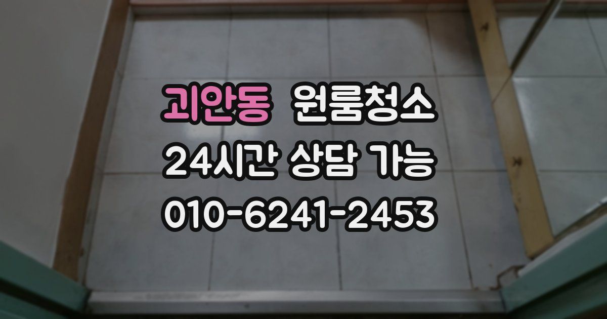 괴안동 입주청소