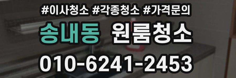 송내동 이사청소