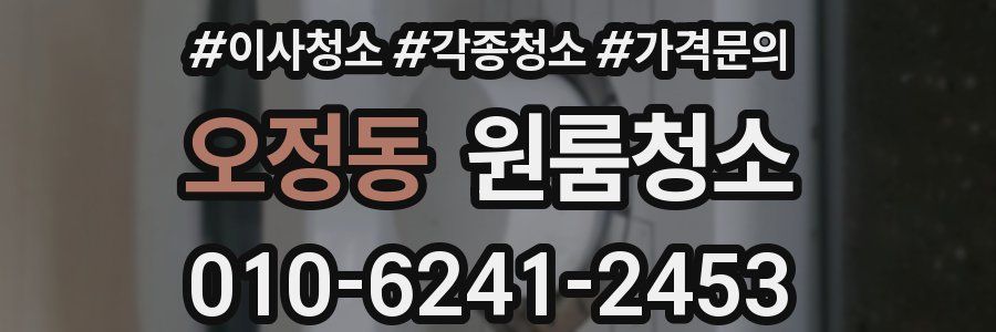 오정동 이사청소