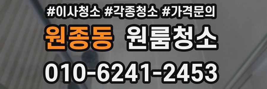 원종동 이사청소