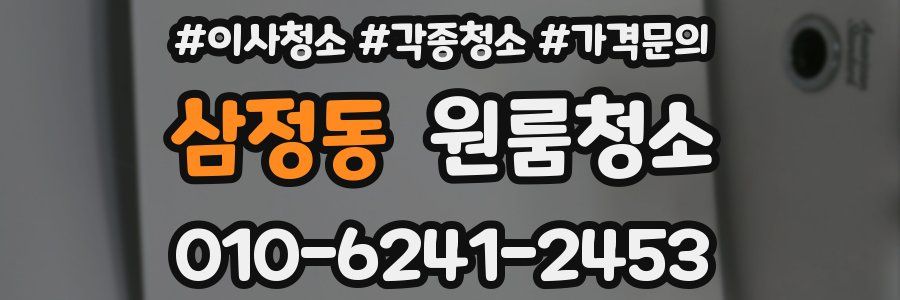 삼정동 이사청소