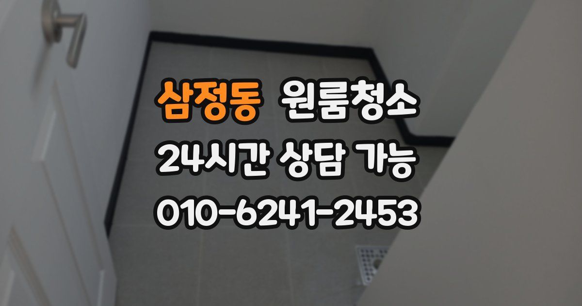 삼정동 입주청소