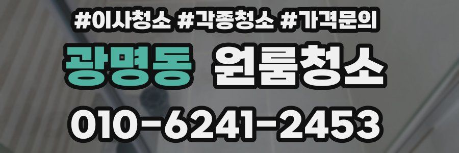 광명동 이사청소