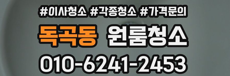 독곡동 이사청소