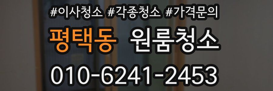 평택동 이사청소