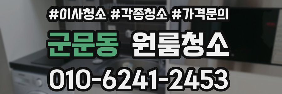군문동 이사청소