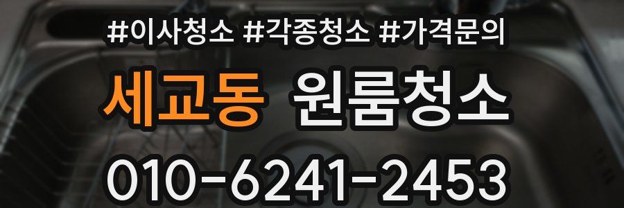 세교동 이사청소
