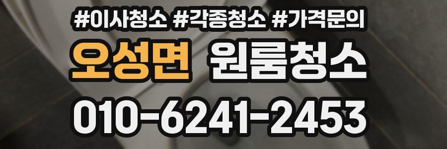 오성면 이사청소