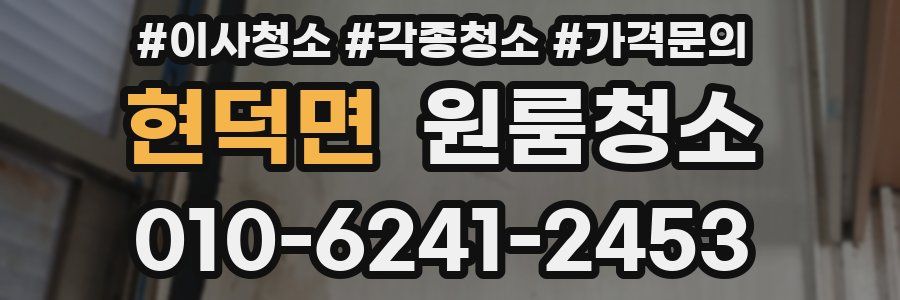 현덕면 이사청소