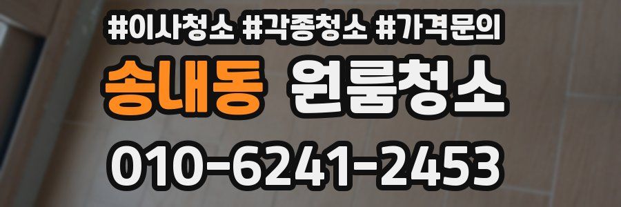 송내동 이사청소