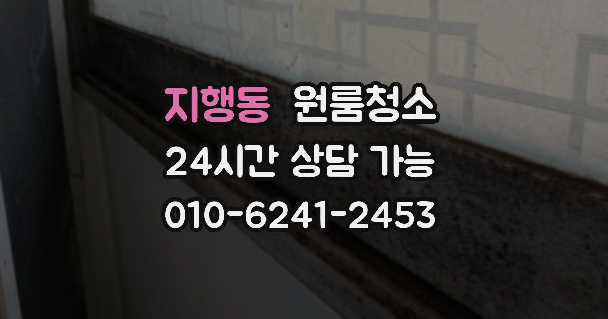 지행동 입주청소
