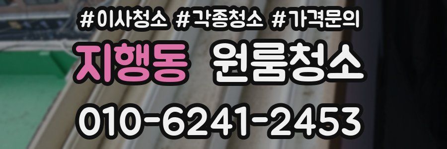 지행동 이사청소