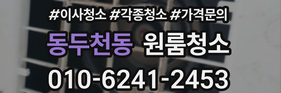 동두천동 이사청소