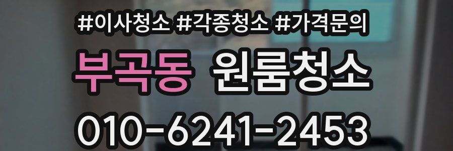 부곡동 이사청소