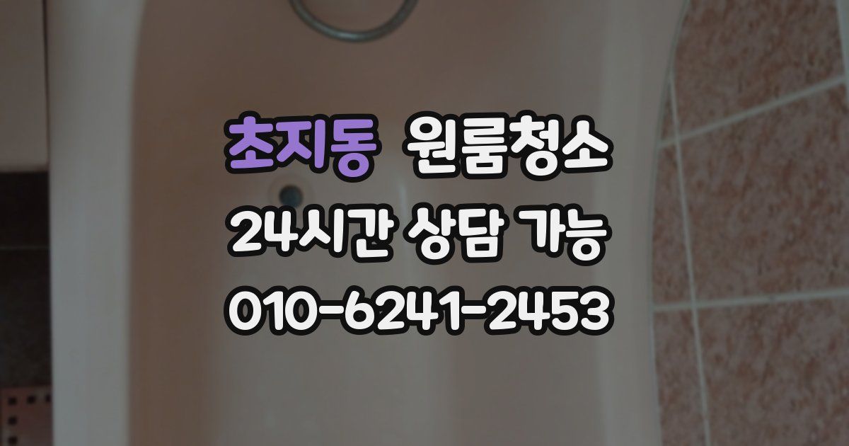 초지동 입주청소