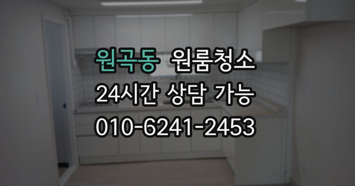 원곡동 입주청소