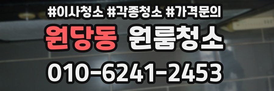 원당동 이사청소