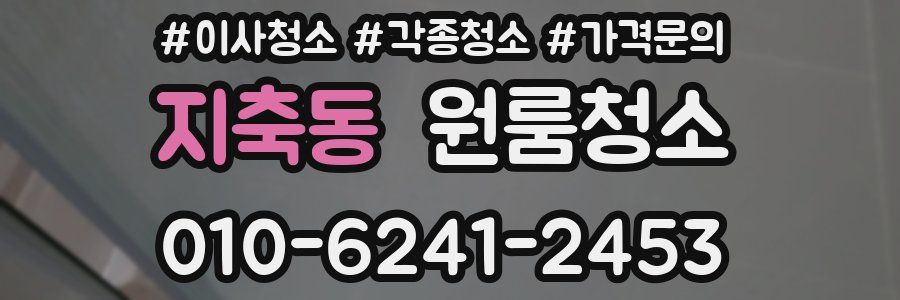 지축동 이사청소