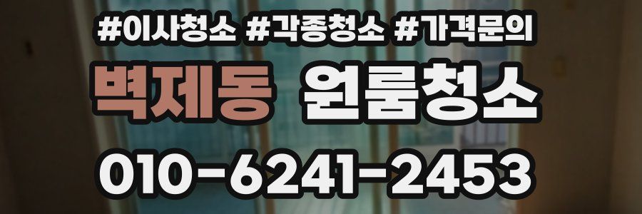 벽제동 이사청소