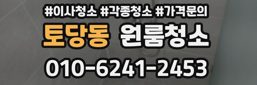 토당동 이사청소