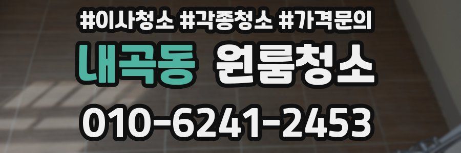 내곡동 이사청소