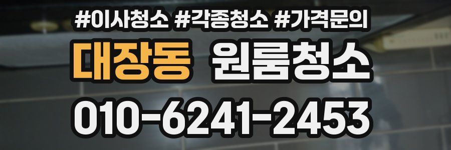 대장동 이사청소