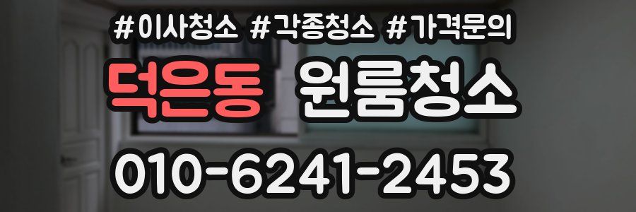 덕은동 이사청소