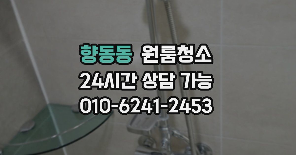 향동동 입주청소