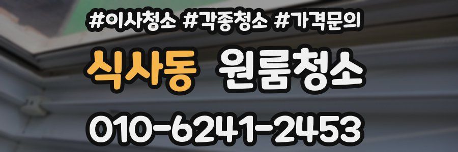 식사동 이사청소