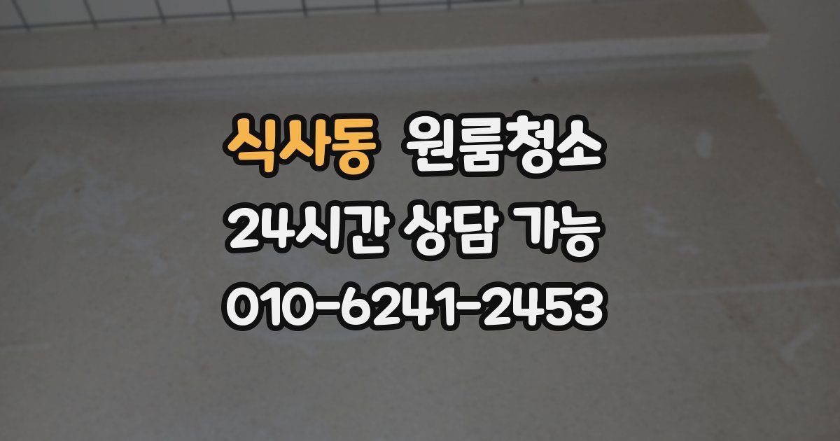 식사동 입주청소