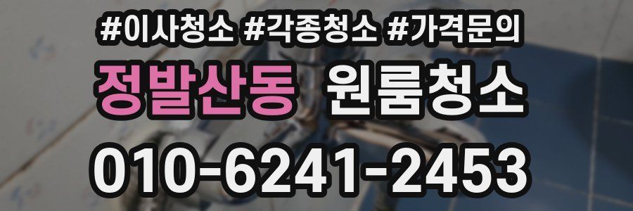 정발산동 이사청소