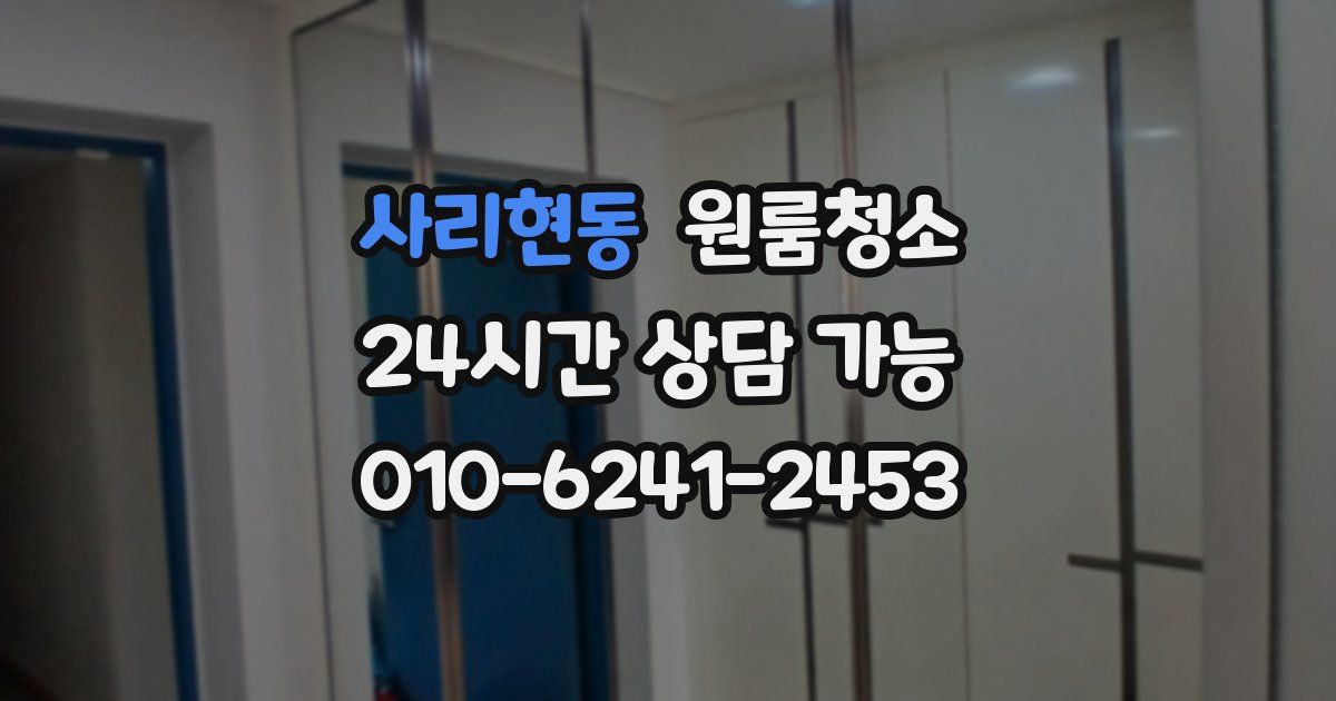 사리현동 입주청소