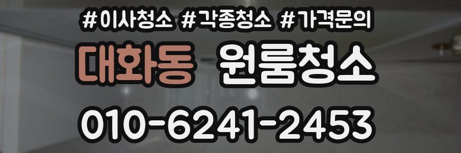 대화동 이사청소
