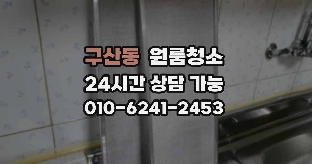 구산동 입주청소