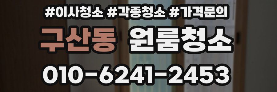구산동 이사청소