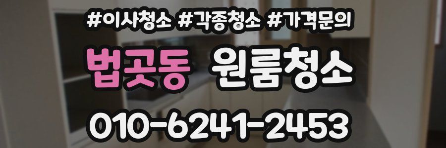 법곳동 이사청소