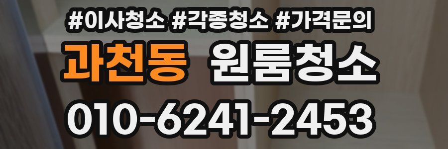 과천동 이사청소