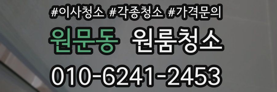 원문동 이사청소