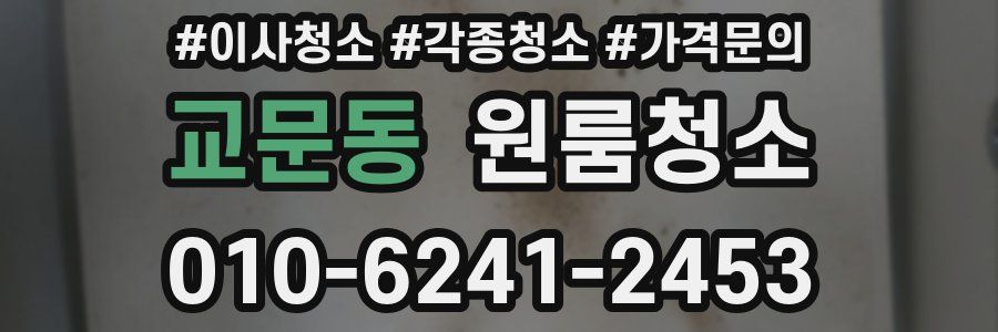 교문동 이사청소