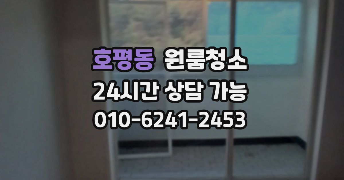 호평동 입주청소