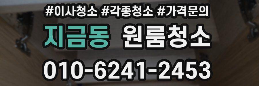 지금동 이사청소