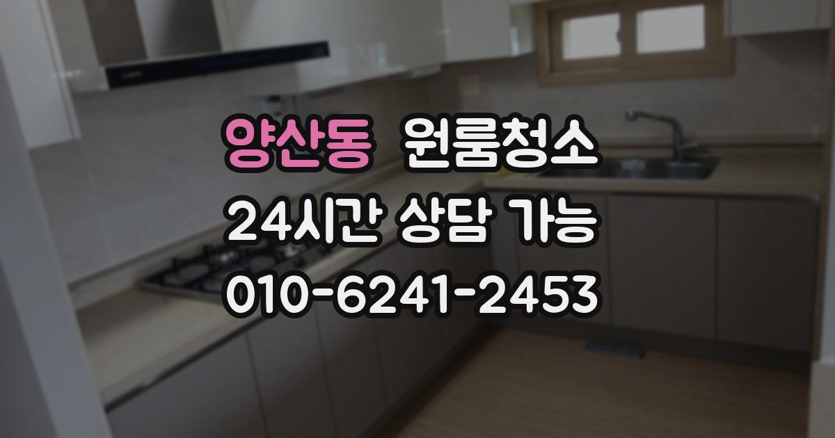 양산동 입주청소