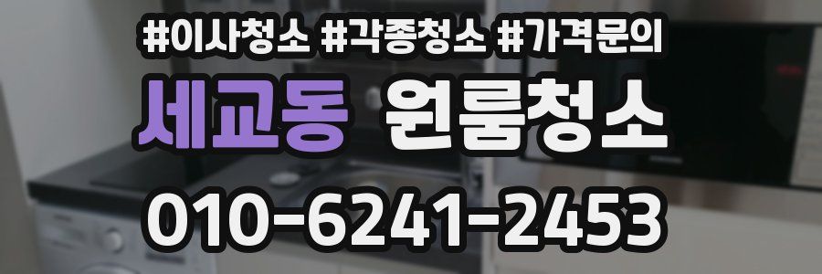 세교동 이사청소
