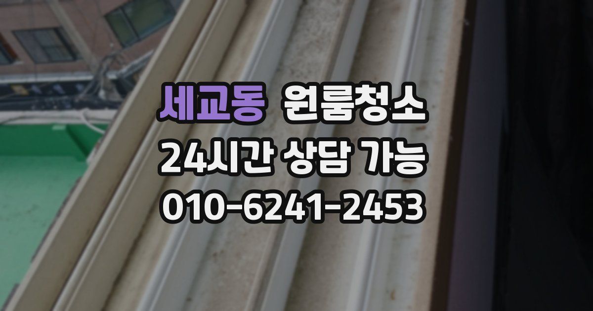 세교동 입주청소