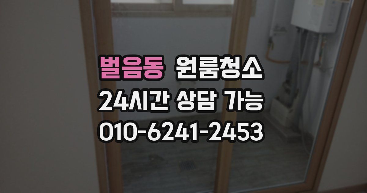 벌음동 입주청소