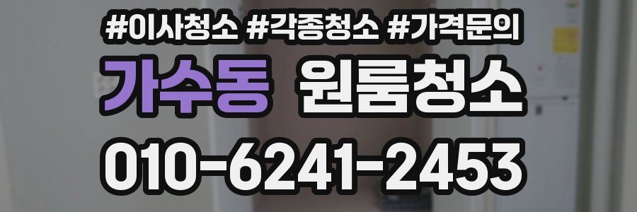 가수동 이사청소