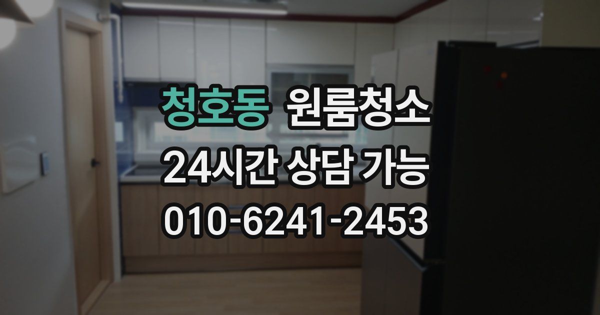 청호동 입주청소