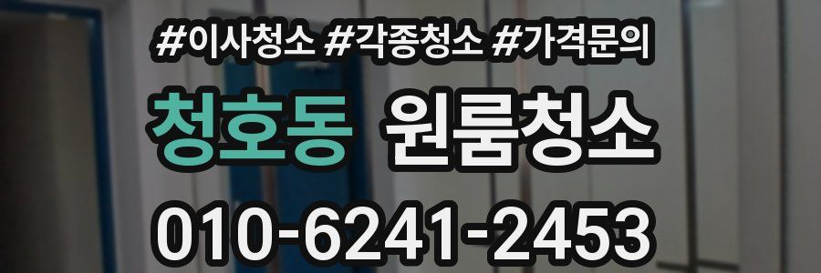 청호동 이사청소