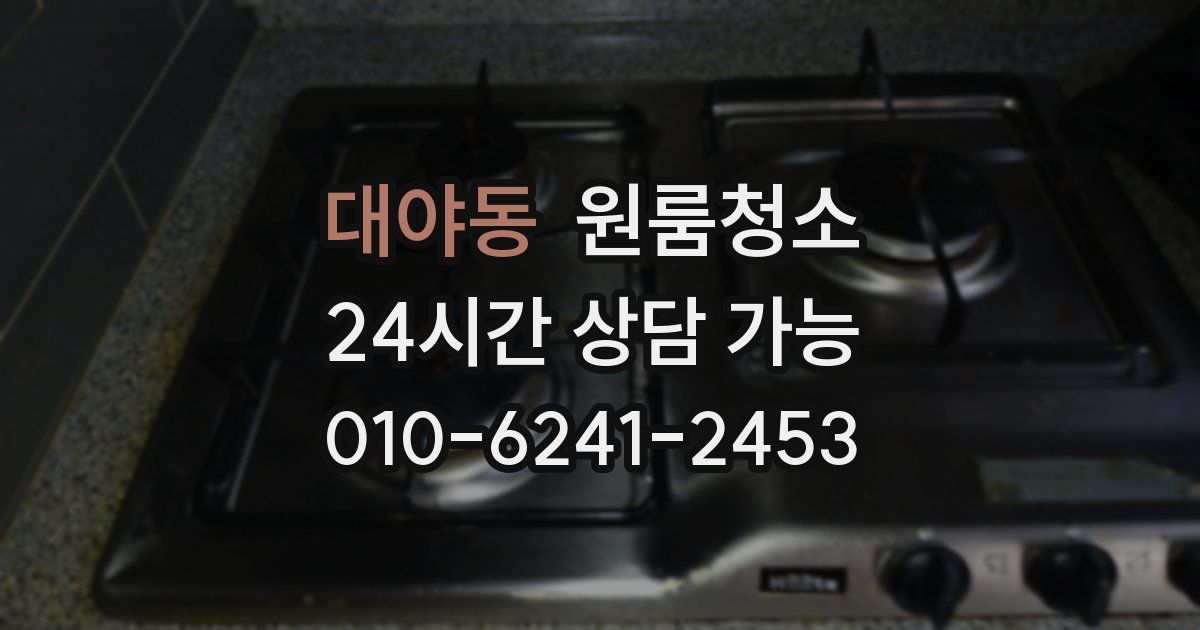 대야동 입주청소