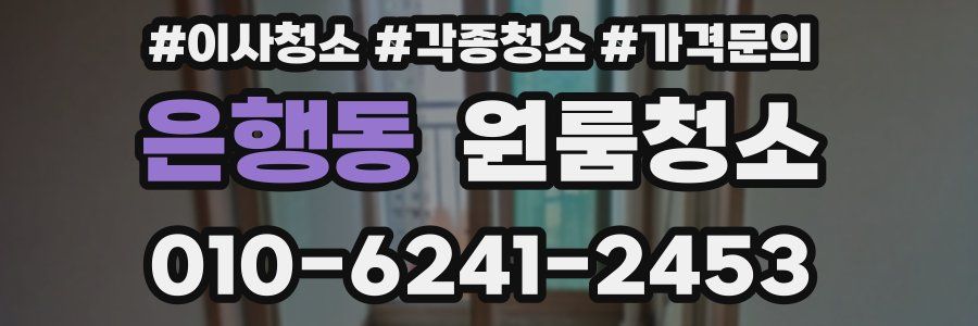 은행동 이사청소